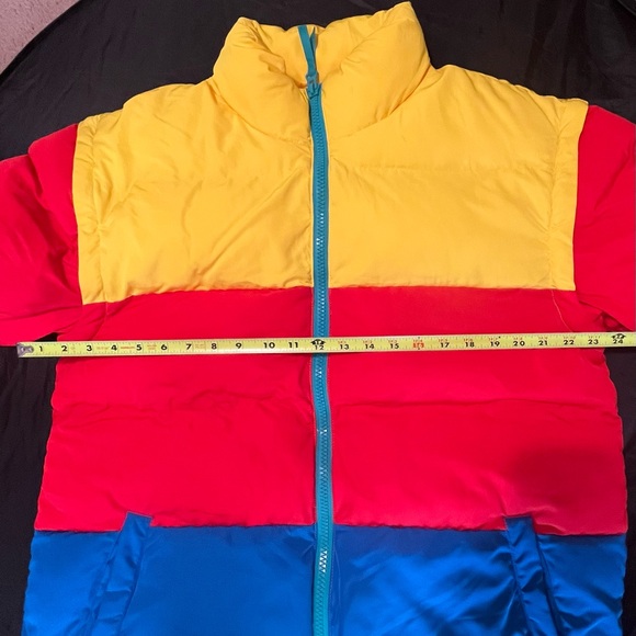 Lego X Target Retro Color Block Mens Tall Medium Puffer Ski Coat Jacket Vest NWT - Picture 11 of 11
